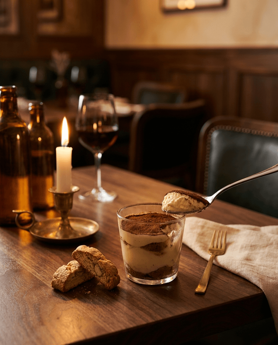 Tiramisù della casa con cantucci